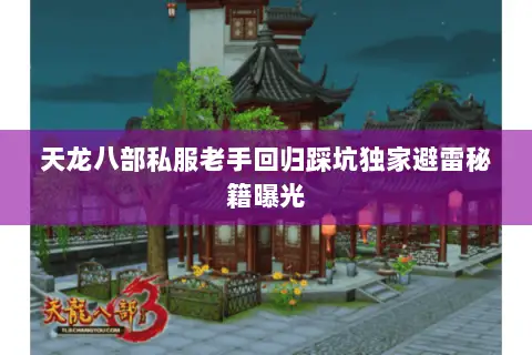 天龙八部私服老手回归踩坑独家避雷秘籍曝光
