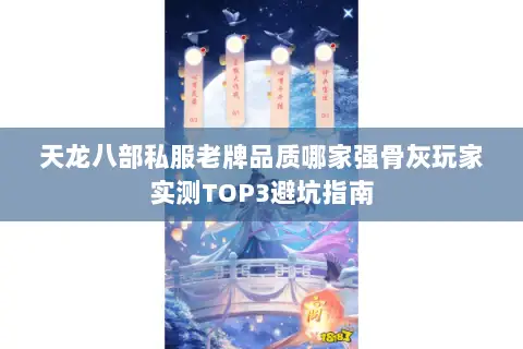 天龙八部私服老牌品质哪家强骨灰玩家实测TOP3避坑指南 天龙八部私服老牌品质哪家强骨灰玩家实测TOP3避坑指南