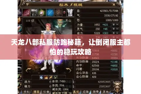 天龙八部私服防跑秘籍,让倒闭服主都怕的稳玩攻略 天龙八部私服防跑秘籍,让倒闭服主都怕的稳玩攻略