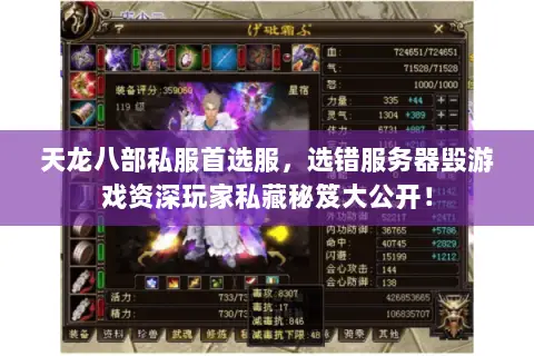 天龙八部私服首选服,选错服务器毁游戏资深玩家私藏秘笈大公开! 天龙八部私服首选服,选错服务器毁游戏资深玩家私藏秘笈大公开!