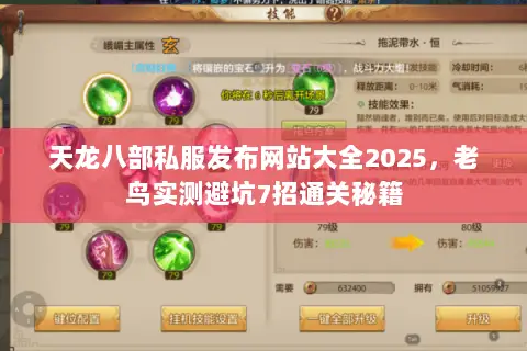 天龙八部私服发布网站大全2025,老鸟实测避坑7招通关秘籍 天龙八部私服发布网站大全2025,老鸟实测避坑7招通关秘籍