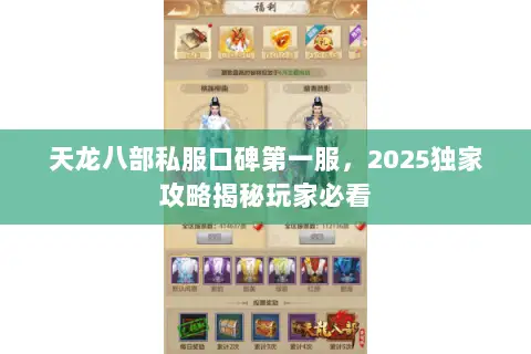 天龙八部私服口碑第一服，2025独家攻略揭秘玩家必看