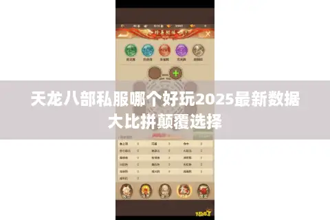 天龙八部私服哪个好玩2025最新数据大比拼颠覆选择 天龙八部私服哪个好玩2025最新数据大比拼颠覆选择