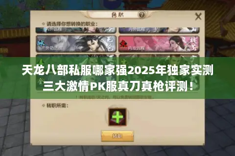 天龙八部私服哪家强2025年独家实测三大激情PK服真刀真枪评测！