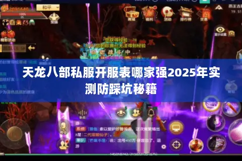 天龙八部私服开服表哪家强2025年实测防踩坑秘籍