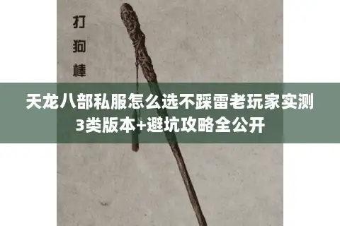 天龙八部私服怎么选不踩雷老玩家实测3类版本+避坑攻略全公开