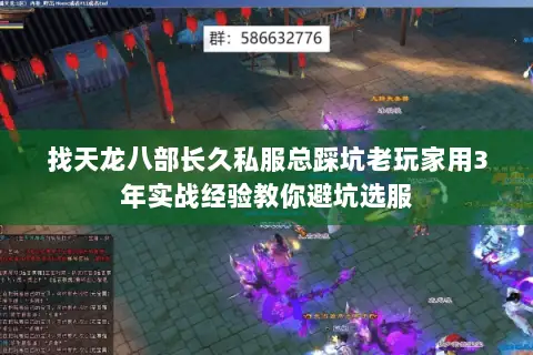 找天龙八部长久私服总踩坑老玩家用3年实战经验教你避坑选服 找天龙八部长久私服总踩坑老玩家用3年实战经验教你避坑选服