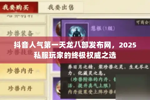 抖音人气第一天龙八部发布网,2025私服玩家的终极权威之选 抖音人气第一天龙八部发布网,2025私服玩家的终极权威之选