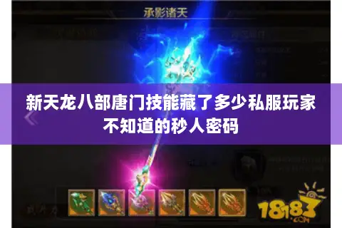 新天龙八部唐门技能藏了多少私服玩家不知道的秒人密码 新天龙八部唐门技能藏了多少私服玩家不知道的秒人密码