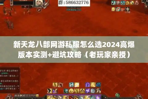 新天龙八部网游私服怎么选2024高爆版本实测+避坑攻略(老玩家亲授) 新天龙八部网游私服怎么选2024高爆版本实测+避坑攻略(老玩家亲授)