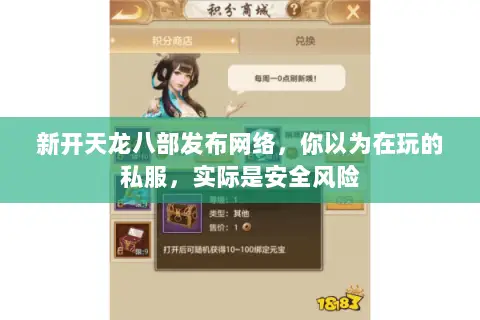 新开天龙八部发布网络,你以为在玩的私服,实际是安全风险 新开天龙八部发布网络,你以为在玩的私服,实际是安全风险