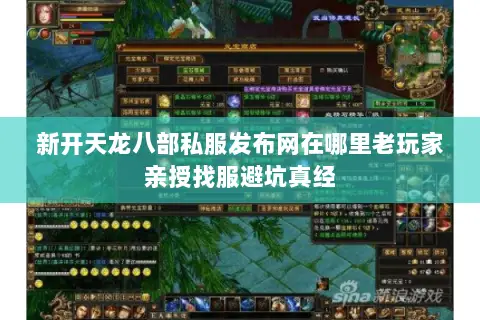 新开天龙八部私服发布网在哪里老玩家亲授找服避坑真经 新开天龙八部私服发布网在哪里老玩家亲授找服避坑真经
