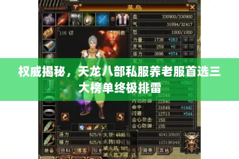 权威揭秘,天龙八部私服养老服首选三大榜单终极排雷 权威揭秘,天龙八部私服养老服首选三大榜单终极排雷