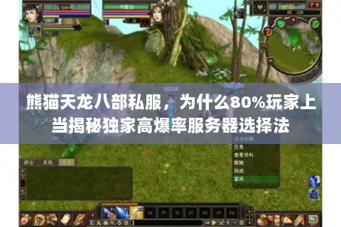 熊猫天龙八部私服，为什么80%玩家上当揭秘独家高爆率服务器选择法
