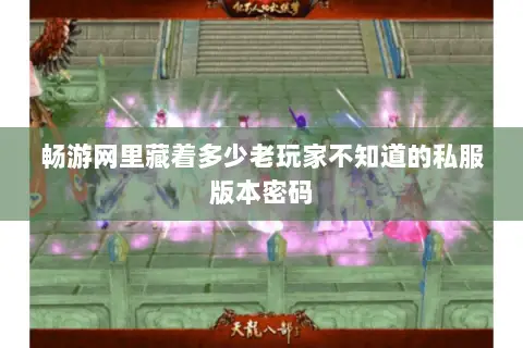 畅游网里藏着多少老玩家不知道的私服版本密码 畅游网里藏着多少老玩家不知道的私服版本密码
