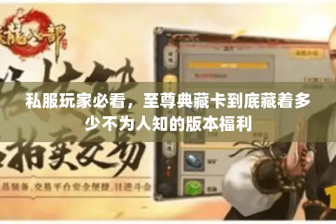 私服玩家必看,至尊典藏卡到底藏着多少不为人知的版本福利 私服玩家必看,至尊典藏卡到底藏着多少不为人知的版本福利