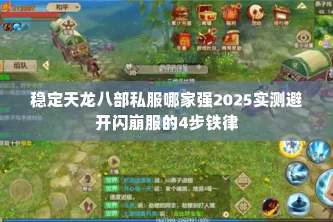 稳定天龙八部私服哪家强2025实测避开闪崩服的4步铁律 稳定天龙八部私服哪家强2025实测避开闪崩服的4步铁律