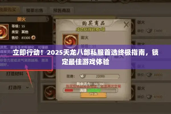 立即行动！2025天龙八部私服首选终极指南，锁定最佳游戏体验