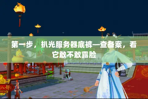 第一步，扒光服务器底裤—查备案，看它敢不敢露脸