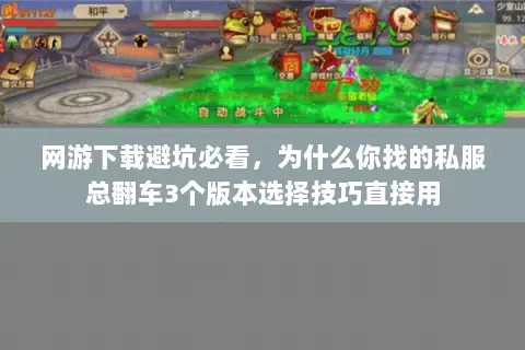 网游下载避坑必看,为什么你找的私服总翻车3个版本选择技巧直接用 网游下载避坑必看,为什么你找的私服总翻车3个版本选择技巧直接用