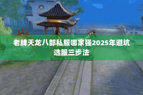 老牌天龙八部私服哪家强2025年避坑选服三步法