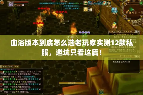 血浴版本到底怎么选老玩家实测12款私服，避坑只看这篇！