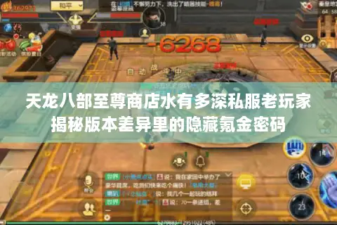 天龙八部至尊商店水有多深私服老玩家揭秘版本差异里的隐藏氪金密码