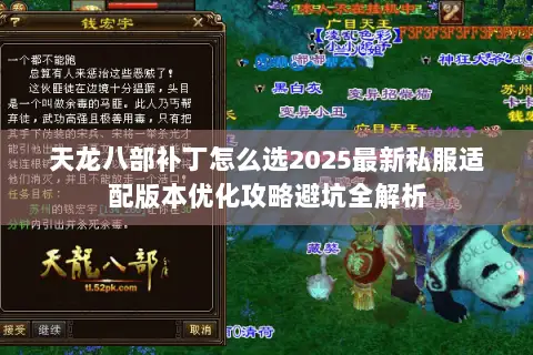天龙八部补丁怎么选2025最新私服适配版本优化攻略避坑全解析 天龙八部补丁怎么选2025最新私服适配版本优化攻略避坑全解析