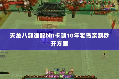 天龙八部适配bin卡顿10年老鸟亲测秒开方案 天龙八部适配bin卡顿10年老鸟亲测秒开方案