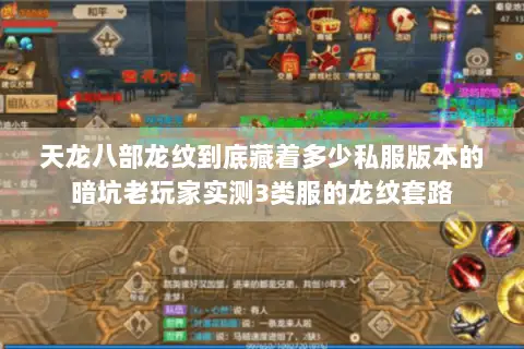 天龙八部龙纹到底藏着多少私服版本的暗坑老玩家实测3类服的龙纹套路 天龙八部龙纹到底藏着多少私服版本的暗坑老玩家实测3类服的龙纹套路