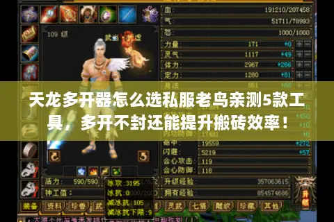 天龙多开器怎么选私服老鸟亲测5款工具,多开不封还能提升搬砖效率! 天龙多开器怎么选私服老鸟亲测5款工具,多开不封还能提升搬砖效率!