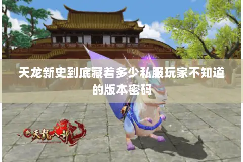 天龙新史到底藏着多少私服玩家不知道的版本密码 天龙新史到底藏着多少私服玩家不知道的版本密码