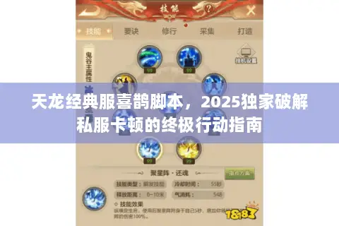 天龙经典服喜鹊脚本,2025独家破解私服卡顿的终极行动指南 天龙经典服喜鹊脚本,2025独家破解私服卡顿的终极行动指南