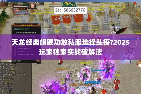 天龙经典旗舰功放私服选择头疼?2025玩家独家实战破解法 天龙经典旗舰功放私服选择头疼?2025玩家独家实战破解法
