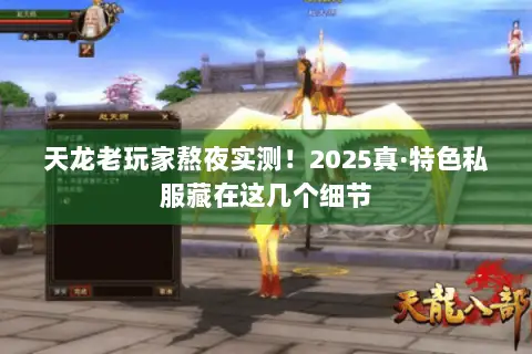 天龙老玩家熬夜实测!2025真·特色私服藏在这几个细节 天龙老玩家熬夜实测!2025真·特色私服藏在这几个细节