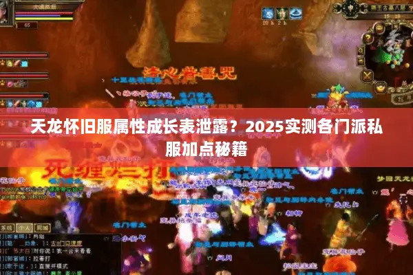 天龙怀旧服属性成长表泄露?2025实测各门派私服加点秘籍 天龙怀旧服属性成长表泄露?2025实测各门派私服加点秘籍