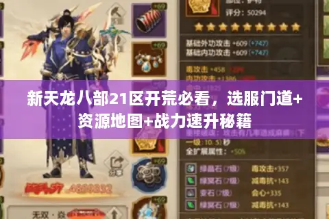 新天龙八部21区开荒必看,选服门道+资源地图+战力速升秘籍 新天龙八部21区开荒必看,选服门道+资源地图+战力速升秘籍