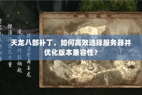 天龙八部补丁，如何高效选择服务器并优化版本兼容性？