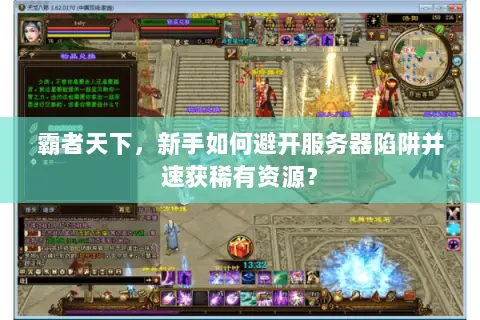 霸者天下，新手如何避开服务器陷阱并速获稀有资源？