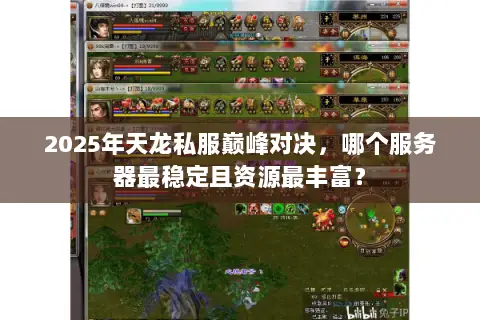 2025年天龙私服巅峰对决,哪个服务器最稳定且资源最丰富? 2025年天龙私服巅峰对决,哪个服务器最稳定且资源最丰富?