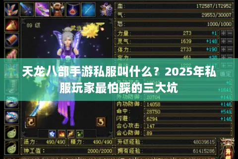 天龙八部手游私服叫什么？2025年私服玩家最怕踩的三大坑