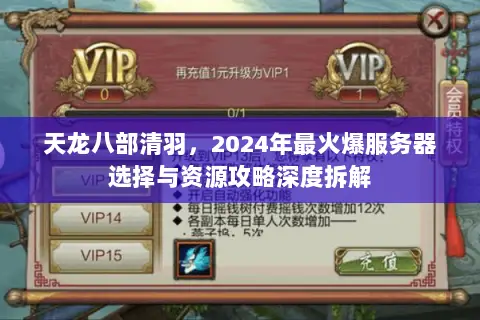 天龙八部清羽，2024年最火爆服务器选择与资源攻略深度拆解