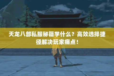 天龙八部私服秘籍学什么?高效选择捷径解决玩家痛点! 天龙八部私服秘籍学什么?高效选择捷径解决玩家痛点!