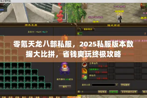 零氪天龙八部私服，2025私服版本数据大比拼，省钱爽玩终极攻略