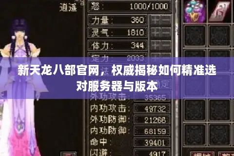 新天龙八部官网,权威揭秘如何精准选对服务器与版本 新天龙八部官网,权威揭秘如何精准选对服务器与版本