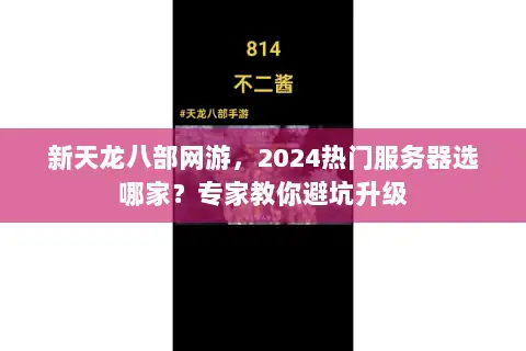 新天龙八部网游，2024热门服务器选哪家？专家教你避坑升级
