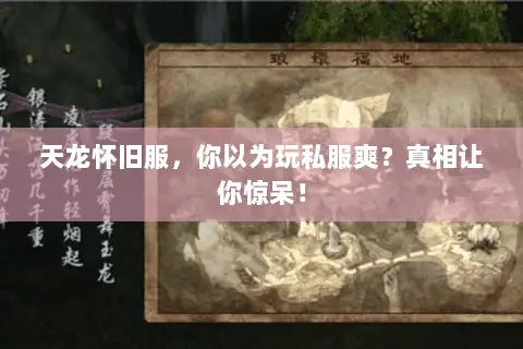 天龙怀旧服,你以为玩私服爽?真相让你惊呆! 天龙怀旧服,你以为玩私服爽?真相让你惊呆!