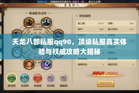 天龙八部私服qq90,顶级私服真实体验与权威攻略大揭秘 天龙八部私服qq90,顶级私服真实体验与权威攻略大揭秘