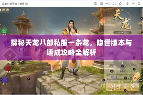 探秘天龙八部私服一条龙,隐世版本与速成攻略全解析 探秘天龙八部私服一条龙,隐世版本与速成攻略全解析