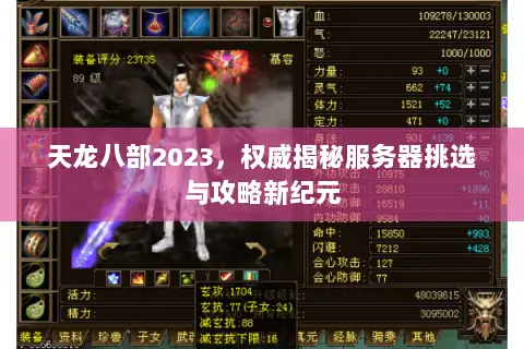 天龙八部2023，权威揭秘服务器挑选与攻略新纪元